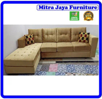 Sofa seat 3 dacron model minimalis elegan bahan kulit / Mitra jaya Furniture