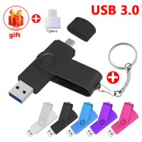 USB 3.0 Micro OTG USB Flash Drive 128GB TYPE C External Storage Memory Stick 256GB 512GB Pen Drive High Speed 64GB Pendrive cle