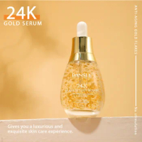 24K Gold Face Serum Anti Aging Hyaluronic Acid for Face Shrinks Pores Korean Skin Care Products