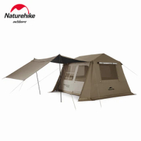 Naturehike Village 6.0 Camping Tent Canopy Quick open automatic Outdoor Hiking Tent 4-6 Person Rainproof One Room One Hall Tent