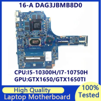 M02035-001 M02035-601 For HP 16-A Laptop Motherboard With I5-10300H/I7-10750H CPU GTX1650/GTX1650TI DAG3JBMB8D0 100% Tested Good