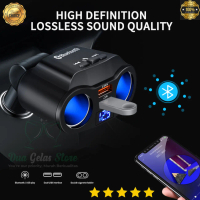 Car Charger Bluetooth Mobil Dual USB FM Transmitter MP3 Player Handsfree LED Display
