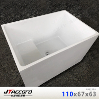 JTAccord 台灣吉田 06230A-110 可坐式壓克力獨立浴缸(110x67x63cm)