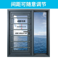窗戶欄杆 安全門欄 防護欄 窗戶防護欄欄桿室內家用自裝免打孔飄窗陽台兒童安全隱形防盜窗網『cyd19001』