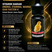 DOUBLE STRONG VITAMIN Penggacor kenari - Suplemen vitamin penambah gacor