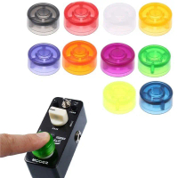 1x footswitch topper pelindung bumper plastik berwarna -warni untuk pedal kesan gitar