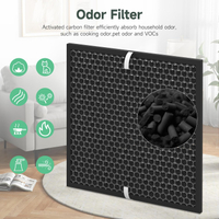 4 packs 10L pro repment filters set compatible with okaysou Airmax 10L pro and Aiibot-A300 air clean
