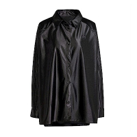 Adidas Satin Shirt IT9414 女 長袖 襯衫 休閒 復古 光澤 俐落 寬鬆 流行 黑