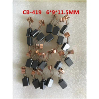 20pcs/lot CB-419 Carbon Brush replacement for Makita HR2410 4304 BO4556 9035H 6*9*11.5mm high quality