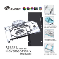 Bykski Water Block Use for GALAX GeForce RTX 3060 Ti EX(1-Click OC) GPU Card Cooled/ Copper Radiator Coolling N-GY3060TIBK-X
