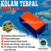 TERPAL KOLAM IKAN A20 / 300x200x60 / 200x300x60 / 3x2x60 / 2x3x60