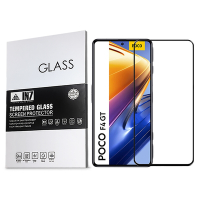 IN7 POCO F4 GT (6.67吋) 高清 高透光2.5D滿版9H鋼化玻璃保護貼-黑色
