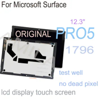12.3" Original Pro 5 LCD For Microsoft Surface Pro 5 1796 LCD Display Touch Digitizer Assembly LP123WQ1 Pro5 Lcd Screen Replace