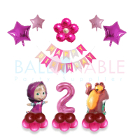 Paket Dekorasi Ulang Tahun Tema Masha and The Bear (PD18)