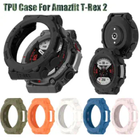 Screen Protector TPU Cover Case For Amazfit T-Rex 2 Smart Watch Protective Shell Frame For Huami Amazfit T-Rex 2 Edge Bumper