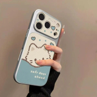 [SD] 2026 New Large Window Anti-Fall Phone Case - Lovely Cat with Heart Pattern, Cute Design for Gir