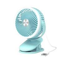 桌面夾子小風扇居家戶外兩用燈夾小風扇USB充電式車載風扇