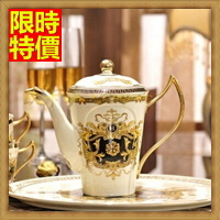 下午茶茶具含茶壺咖啡杯組合-6人創意高檔歐式骨瓷杯花茶具69g50【獨家進口】【米蘭精品】