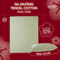 Ga giường Lụa Tencel Cotton 1m6 1m8 Sen Đá Home Bedding cao cấp trơn màu, drap bo chun trải nệm 1m6x