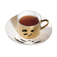 Creative Horse Anamorphic Cup Mirror Reflection Cup Hummingbird Mug Luycho Coffee Tea Set With Coaster 90ml-220ml