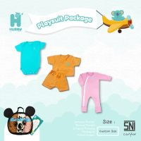 Huggy boo - Baby Gift Set Huggy Boo Paket Playsuit + Free Bag Bayi