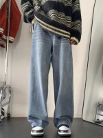 Seluar Jeans, Pakaian Jies, Ketibaan Baru, Longgar Baggy, Kaki Lebar, Rekaan Tinggi, Uniseks, Gaya K