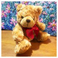 【TEDDY HOUSE泰迪熊】泰迪熊玩具玩偶公仔絨毛娃娃玫瑰紋發財泰迪熊