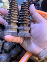 越南芽莊沉香的小文昌塔整木雕刻2個一對拍喜歡的直接拍立學業