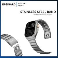 Epsigard Stainless Steel Strap Apple Watch 8 Ultra 44 45 49mm Titanium