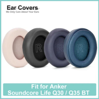 Earpads Soundcore Q30 Anker Soundcore Life Q30 Q35BT Headphone Ear pads Replacement Headset Ear Pad PU Leather Sponge Foam