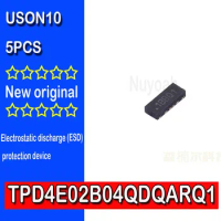 5pcs TPD4E02B04QDQARQ1 TVS diode USON10 brand new original spot 4-Channel ESD Protection Diode for USB Type-C and HDMI 2.0