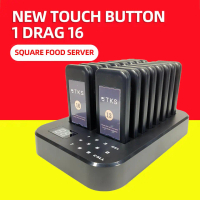 Wireless Calling System Restaurant Mesin Antrean 16 Pager