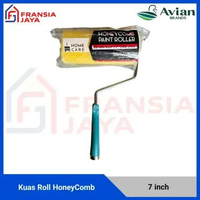 Avian Kuas Roll HoneyComb 7 inch Cat Tekstur Kamprot Texture Home Care
