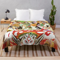 Okami HD cover Throw Blanket Plush Decorative Sofa funny gift Bed Fashionable Bed linens Blankets