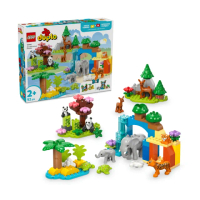 【LEGO 樂高】得寶系列 10446 3 合 1 野生動物家庭(動物玩具 幼兒積木 兒童玩具 學習積木 禮物)