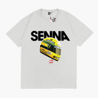 🔥 Kaos Baju FORMULA ONE F1 AYRTON SENNA MCLAREN Kaos Otomotif - Karimake - V5 HITAM, S เสื้อยืดผู้ช