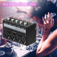 Sound Mixer Multifunctional Mixer 4 Channels High Clarity Sound Mixer
