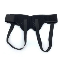 Adjustable Adult Hernia Belt Man Inguinal Groin Support Inflatable Hernia Bag with 2 Removable Compressemovable Compression Pads
