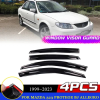 Windows Door Visor for Mazda 323 Protege Allegro BJ Sedan 1999~2023 Awnings Rain Eyebrow Smoke Deflector Guard Cover Accessories