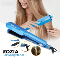 Rozia HR-745 Professional Hair Straightener Flat Iron for Smooth, Shiny, Frizz-Free Hair  Salon & Ho