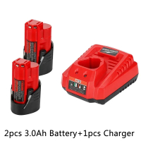 12V Battery 3Ah 6Ah 9Ah Rechargeable  Milwaukee M12 XC Cordless Tools 48-11-2402 48-11-2411 48-11-24