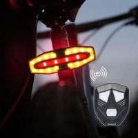 Turn Signal Rear Lamp USB Rechargable Smart Wireless Light LED E-Scooter Safety Warning Tail Light for Xiaomi M365 Pro 2 MI 4