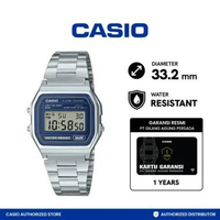 Jam Tangan Unisex Casio A158WEA-2DF Vintage Digital