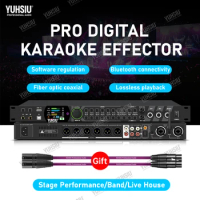 YUHSIU Karaoke Digital Effects Processor Bluetooth DSP Audio Processor Professional Microphone Sound Controller System Equipment
