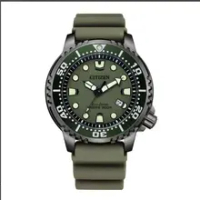 Citizen Sports Diving Watch Silicone Nightlight Men's Watch BN0150 Eco driven Series Black Dial Quartz Watch