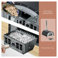 charcoal four-legged pizza oven pizza oven with stainless steel thickening.