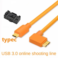 Type-C to micro B DSLR camera data connection shooting cable for Canon 1DX2 5DSr 5D4 connected computer