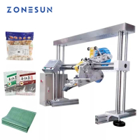 ZONESUN XL-T853 Automatic Flat Surface Cans Food Production Line Labeling Machine Label Applicator Square Bottle Sticker Labeler