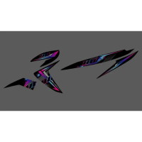 STRIPING TRANSPARAN VARIO 110 LED RAINBOW EX BISA CUSTOM