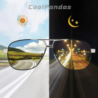 2023 Top Brand Vintage Square Photochromic Sunglasses Men Polarized Women Anti-Glare Driver's Sun Glasses For Men Oculos de sol